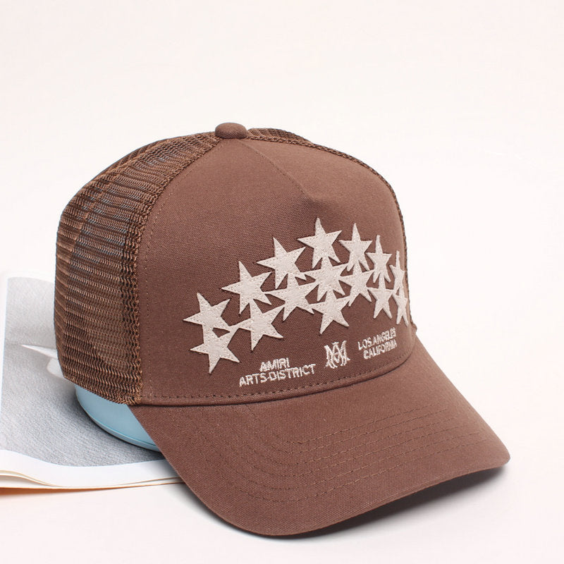 AMIRI star-patch panelled trucker cap AMIRI