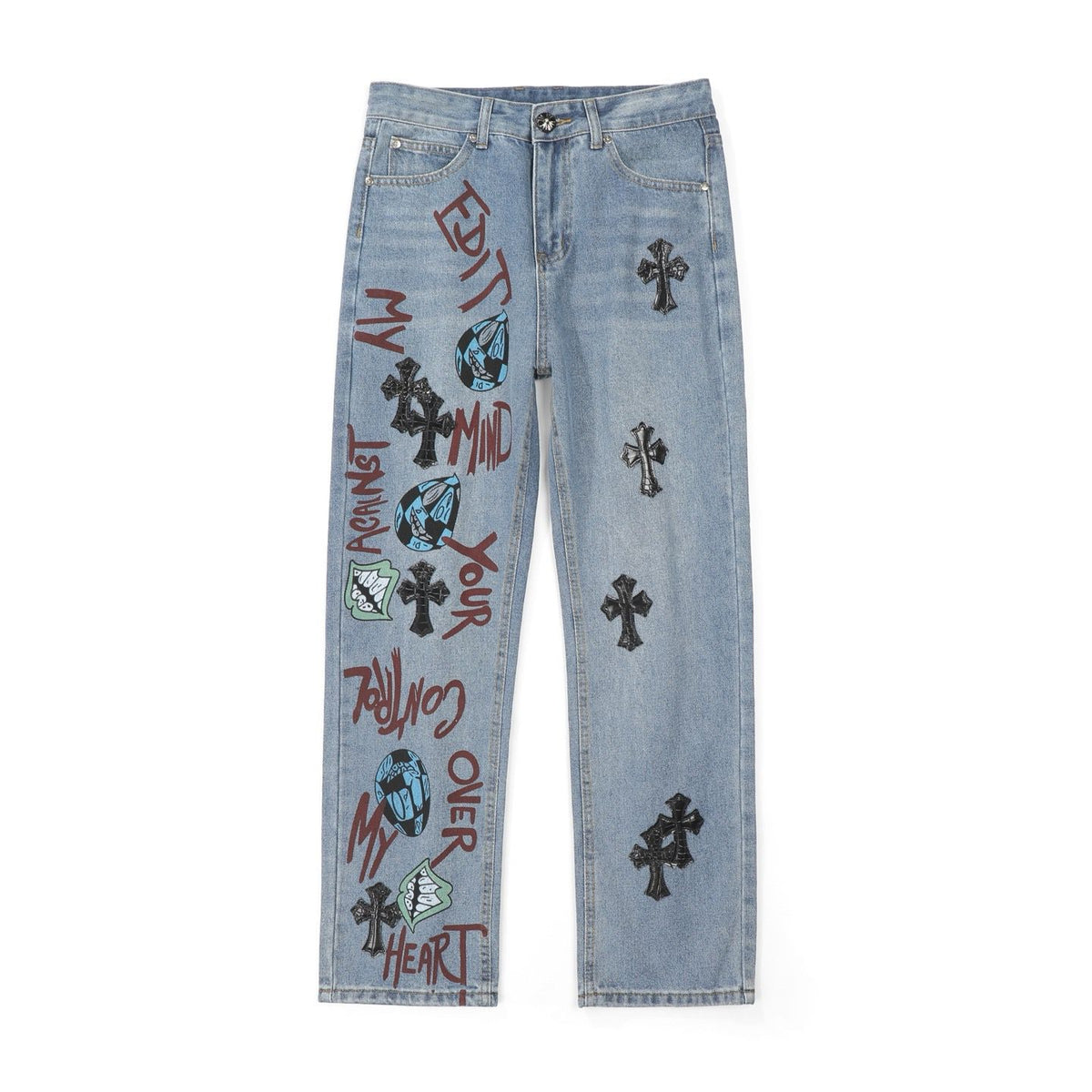 Chrome Hearts American street art cross with straight shaft Pants Chrome Hearts