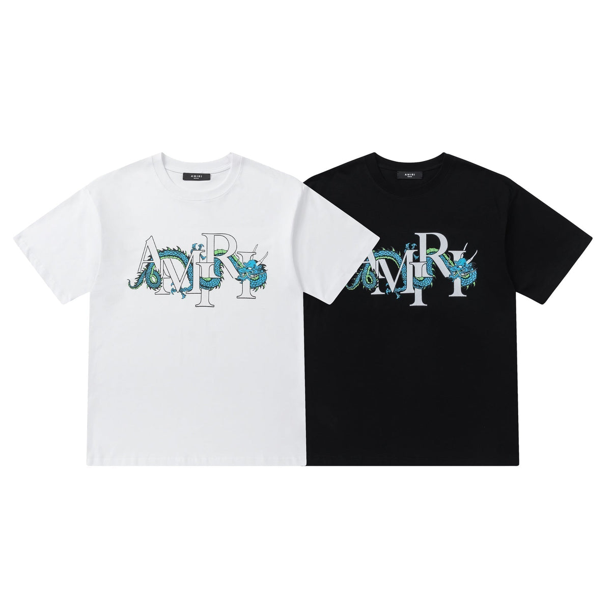 AMIRI CNY Dragon Logo Printed Cotton T-Shirt AMIRI