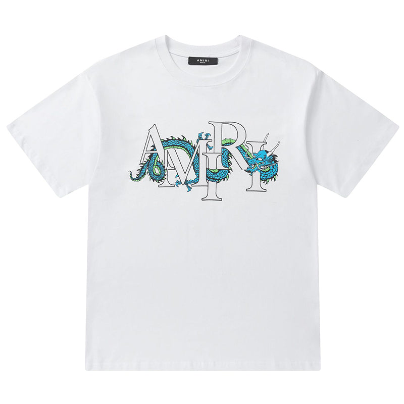 AMIRI CNY Dragon Logo Printed Cotton T-Shirt AMIRI