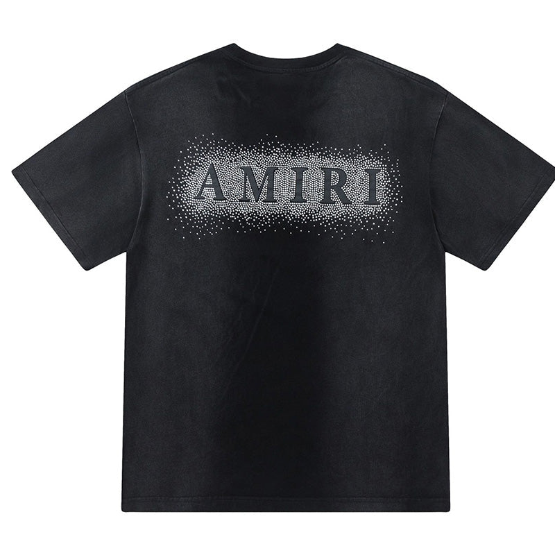 AMIRI Alphabet star embellished glitter print T-shirts AMIRI