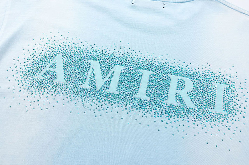 AMIRI Alphabet star embellished glitter print T-shirts AMIRI