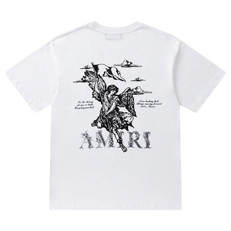 AMIRI Angel-print cotton-jersey T-Shirt AMIRI