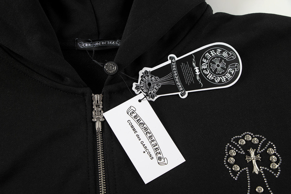 Chrome Hearts New Zip Up Hoodie -TQ02 Chrome Hearts