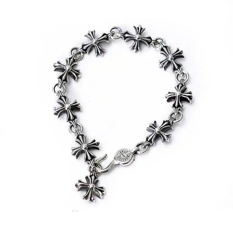 CH PLUS BRACELET WITH LINKS 6 CH-Chrome Hearts