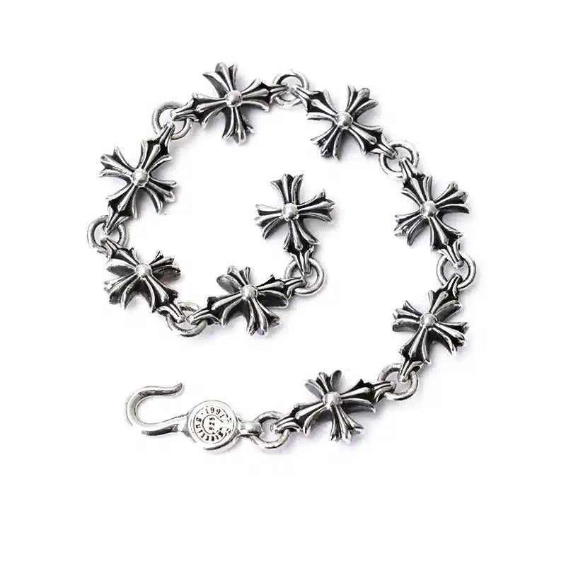 CH PLUS BRACELET WITH LINKS 6 CH-Chrome Hearts