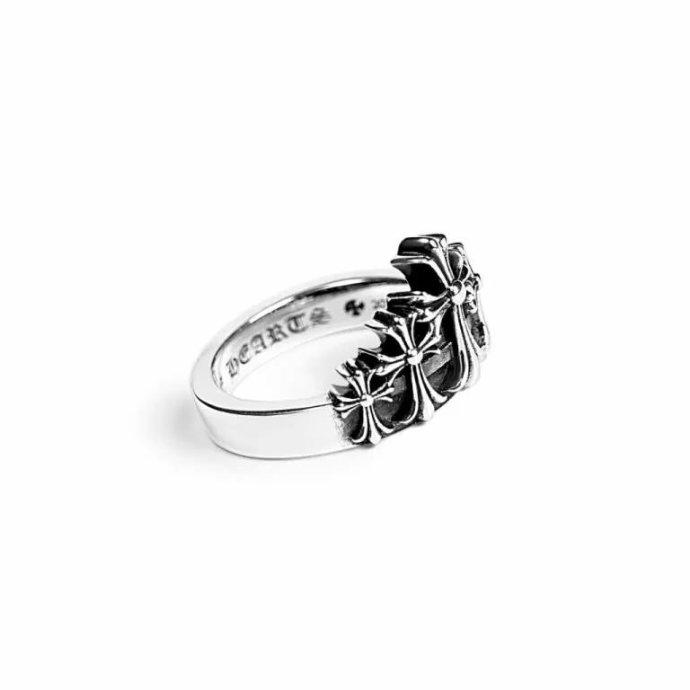 CHROME HEARTS CROSS CROWN RING 5 CH-Chrome Hearts