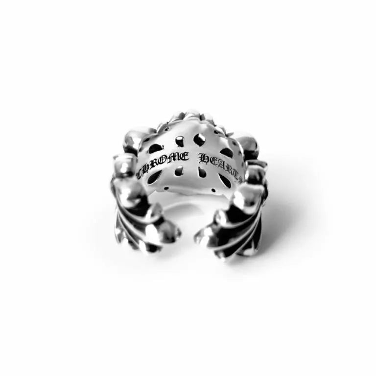 CHROME HEARTS DOUBLE FLORAL RING 1 CH-Chrome Hearts