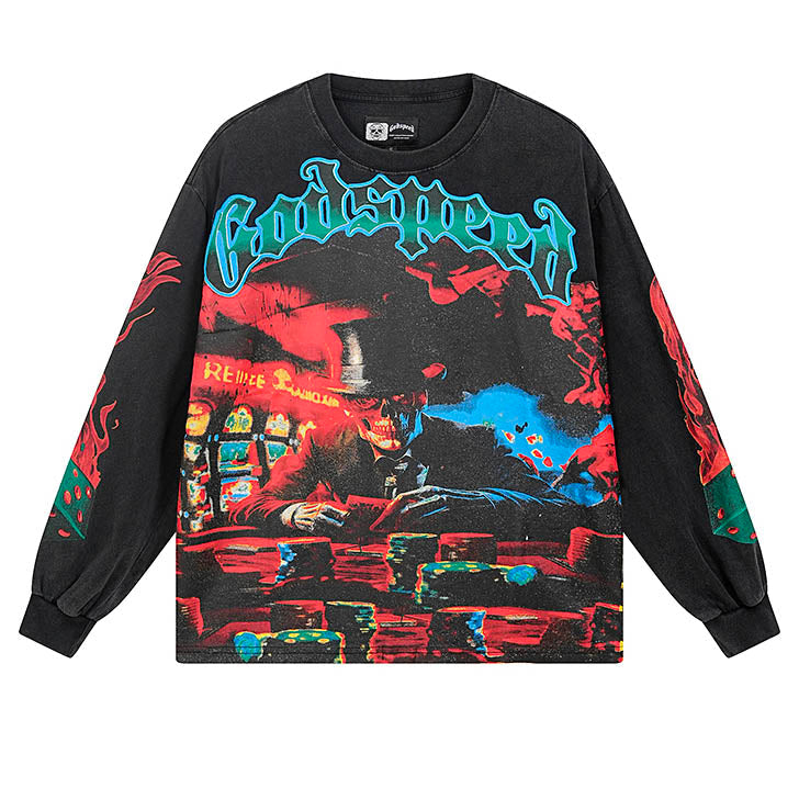 GODSPEED Life's A Gamble Long Sleeve T-Shirt Godspeed