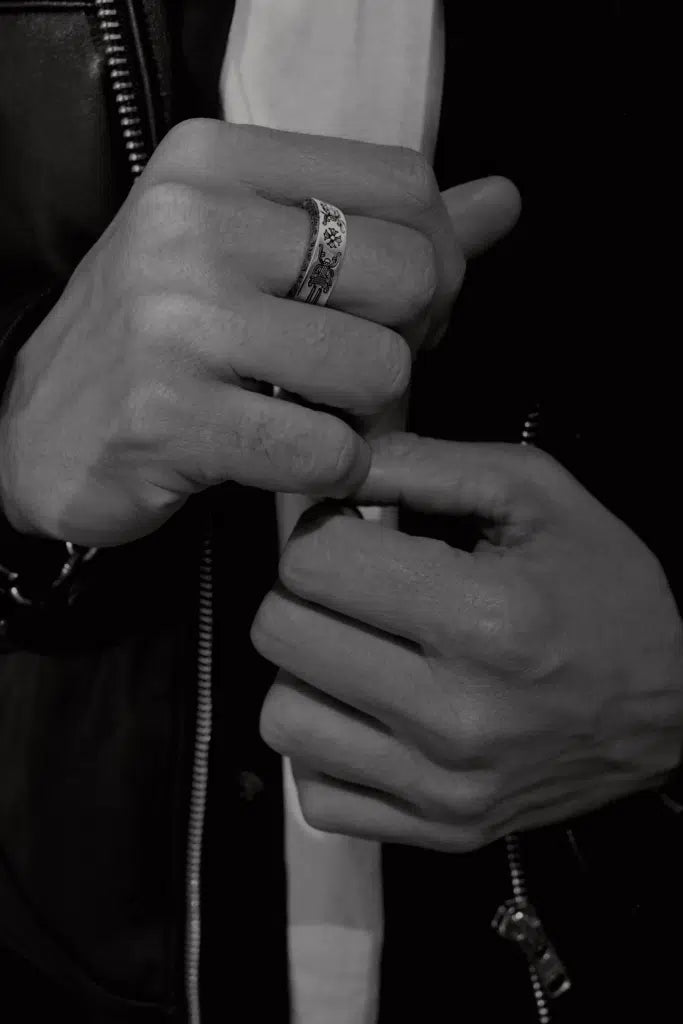 CHROME HEARTS DAGGER SPACER RING  6MM CH-Chrome Hearts