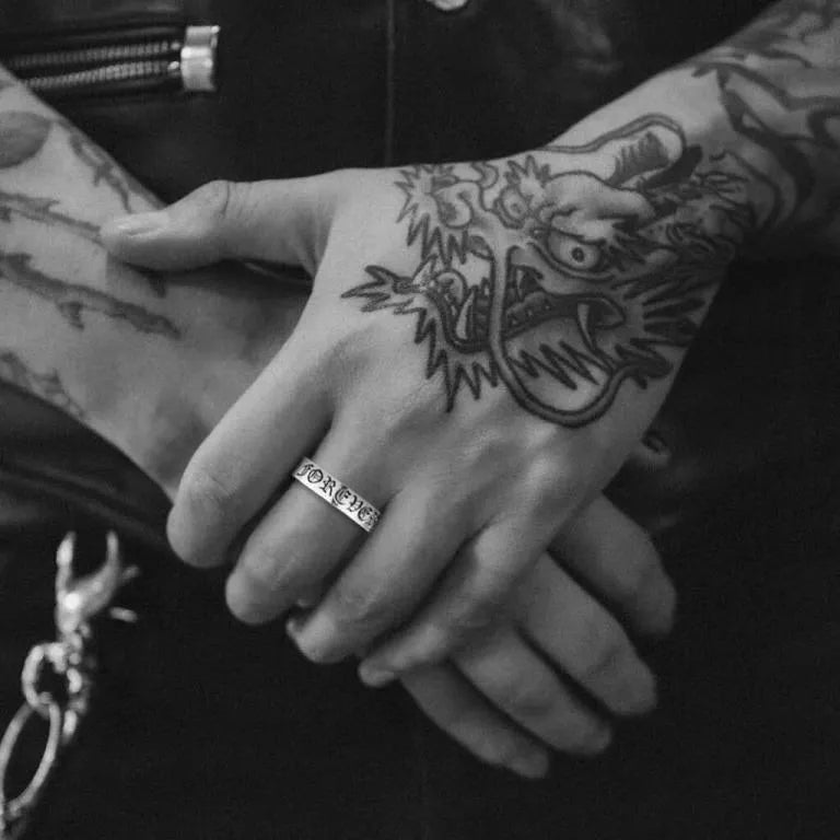 CHROME HEARTS DAGGER SPACER RING  6MM CH-Chrome Hearts
