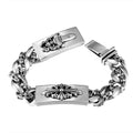 DOUBLE ID FANCY LINK BRACELET 8 CH-Chrome Hearts