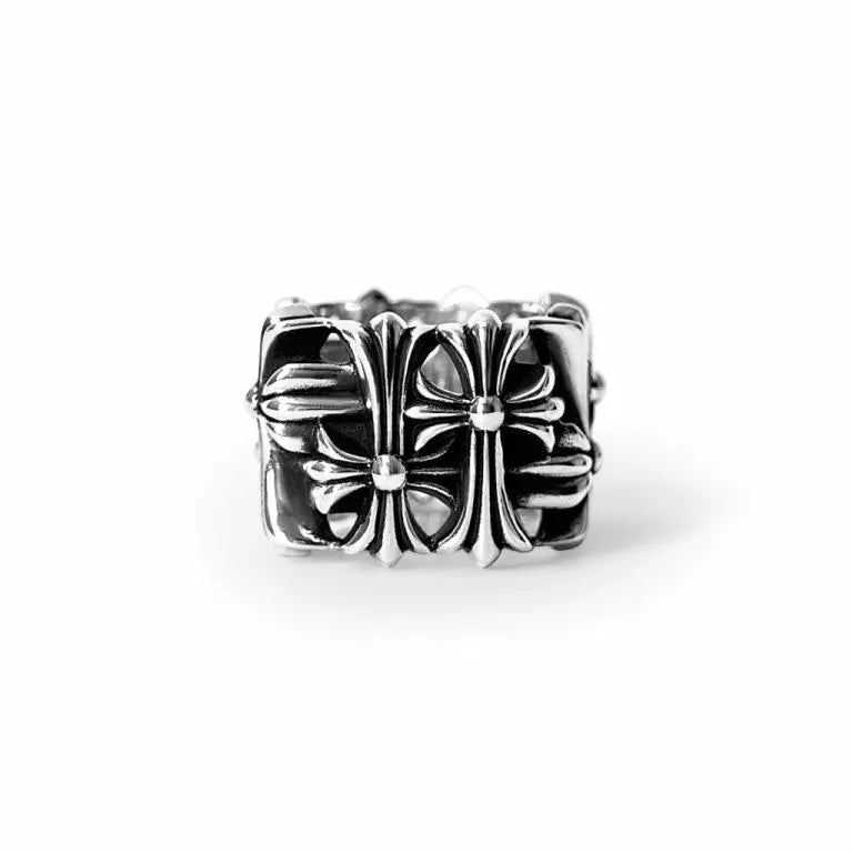 CHROME HEARTS SQUARE CEMETERY RING 9 CH-Chrome Hearts