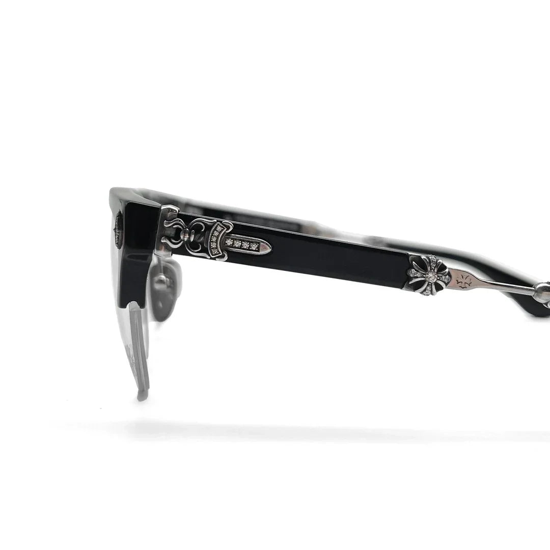 Chrome Hearts Evagilist Diamond BK/SS Glasses CH-Chrome Hearts