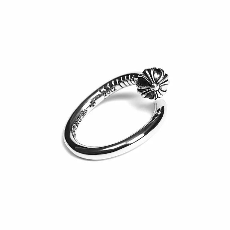 CHROME HEARTS NAIL RING – CROSSBALL 56 CH-Chrome Hearts
