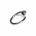 CHROME HEARTS NAIL RING – CROSSBALL 56 CH-Chrome Hearts