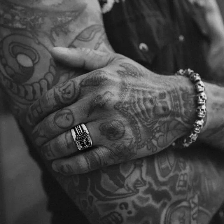 CHROME HEARTS DAGGER RING 8 CH-Chrome Hearts